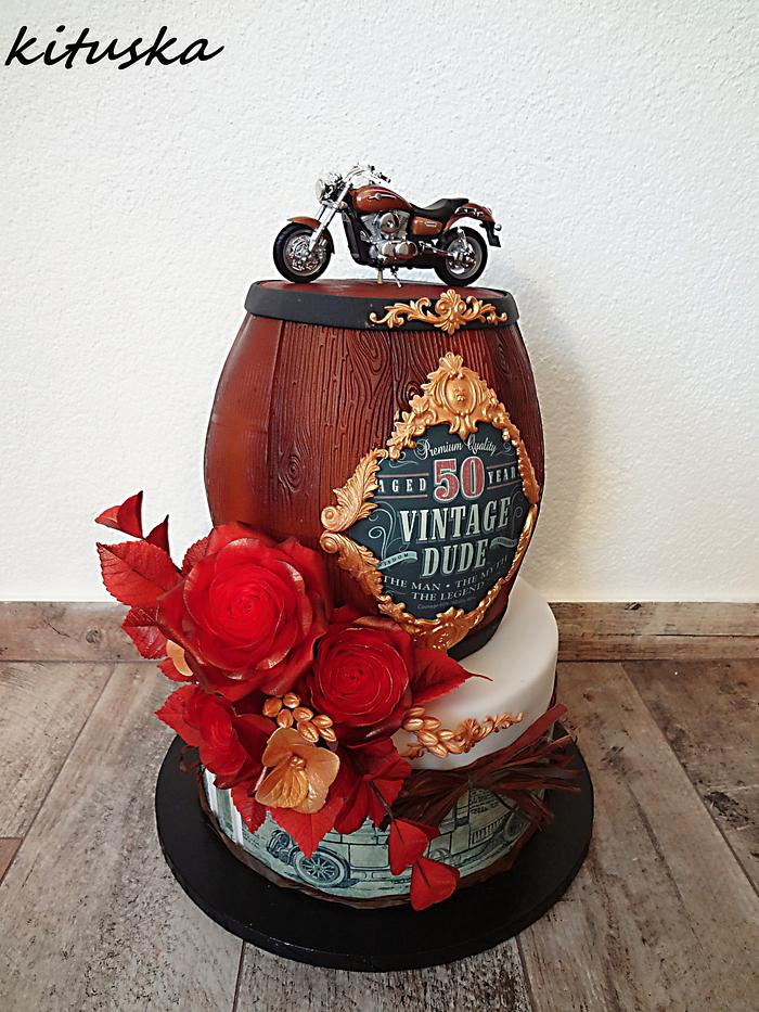 Birthday cake for bikers