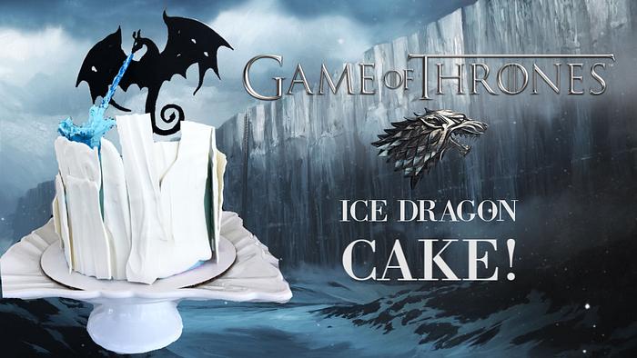 GAME OF THRONES ICE DRAGON CAKE!