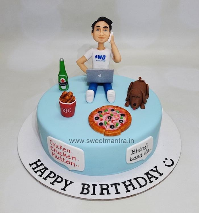 Personalised cake for husband