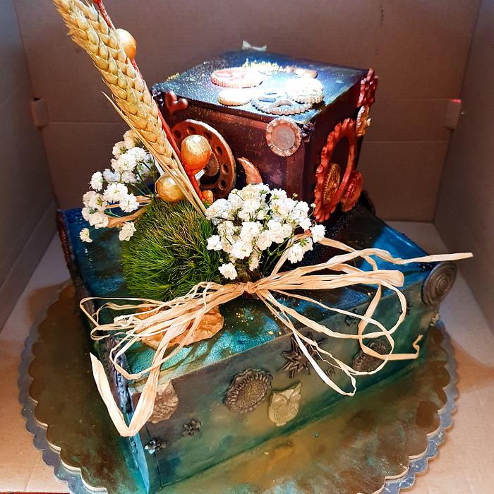 Wedding present cake