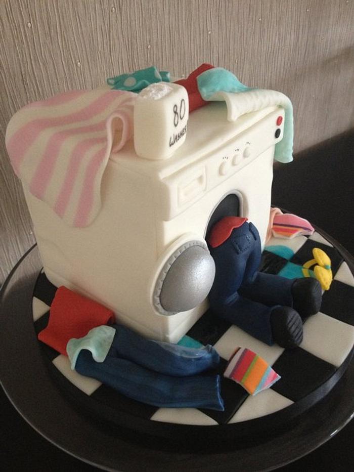 Washing machine cake 