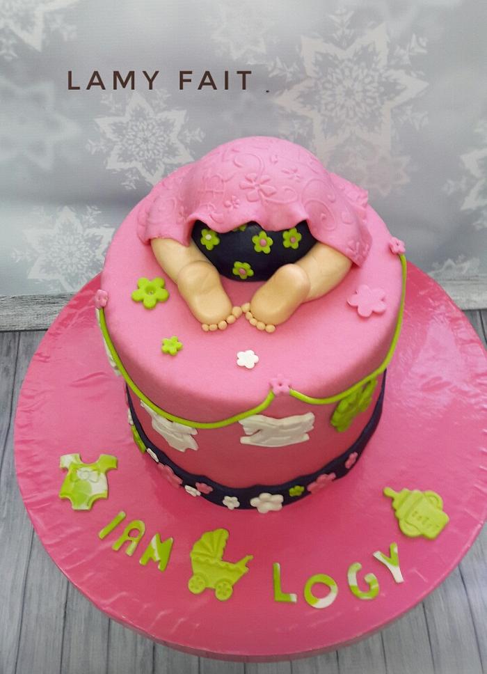 Baby showder cake