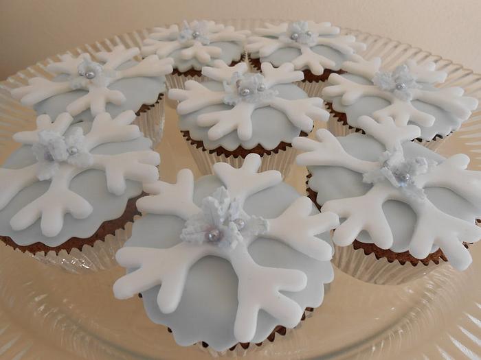 cupcake fiocco di neve