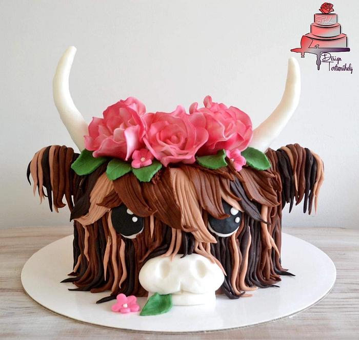 Cute Bull Cake