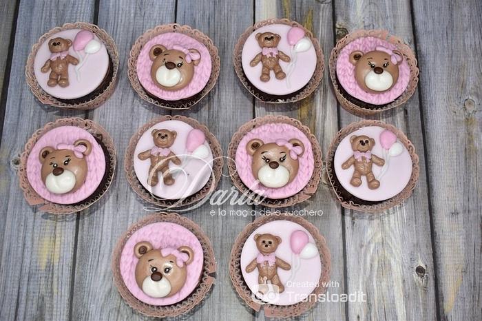 Teddy bear cupcakes