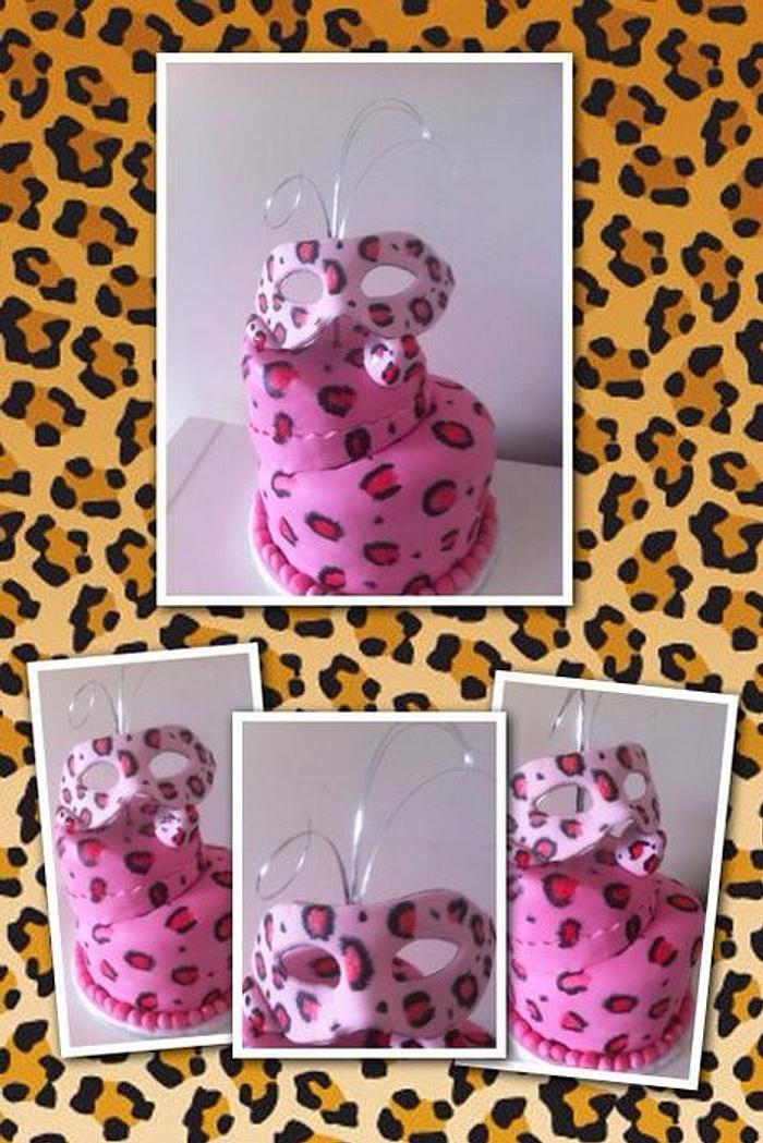 leopard print cake