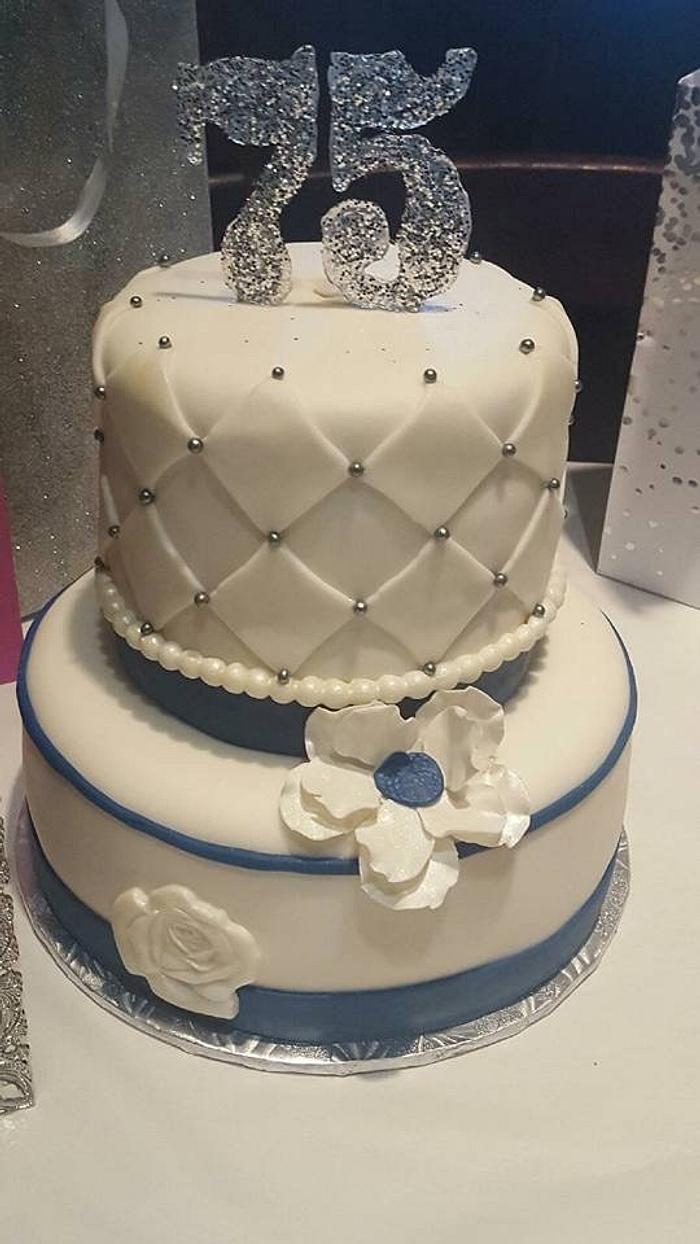75th Birthday Cake Decorated Cake By T Coleman CakesDecor