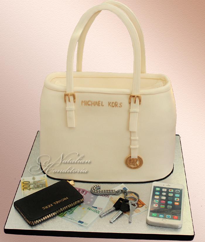 Purse Cake with Accessories