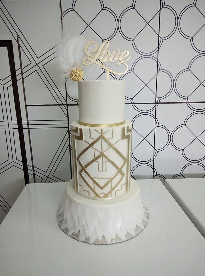 Gatsby Wedding cake