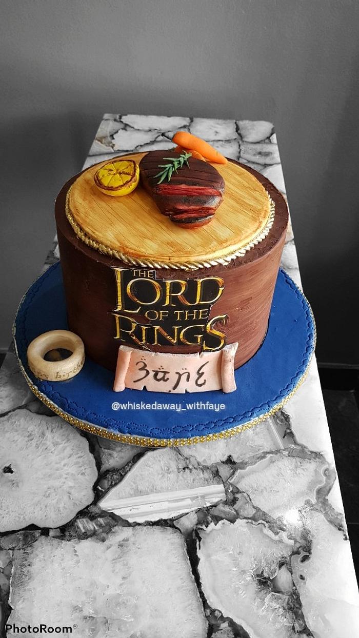 Lord of the Rings themed cake