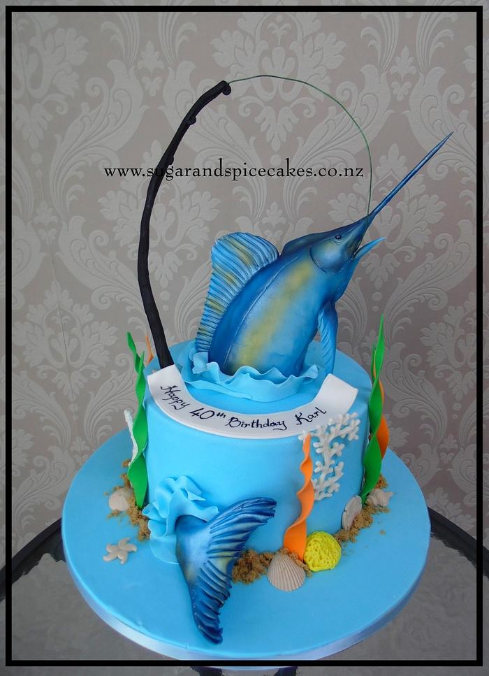 Blue Marlin Cake 