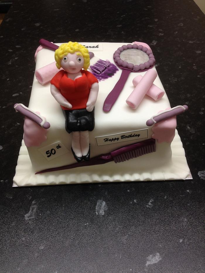 Hairdresser's cake