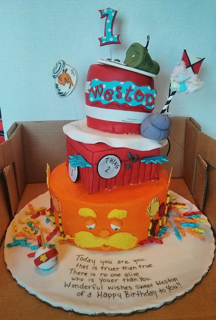 Dr.Suess Birthday Cake 