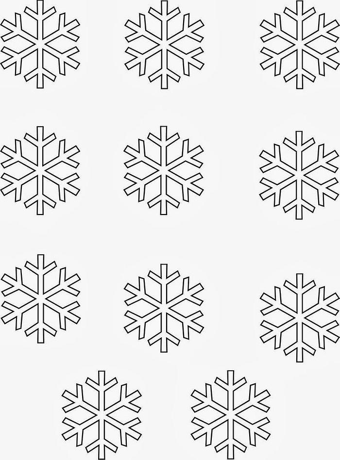 snowflakes template