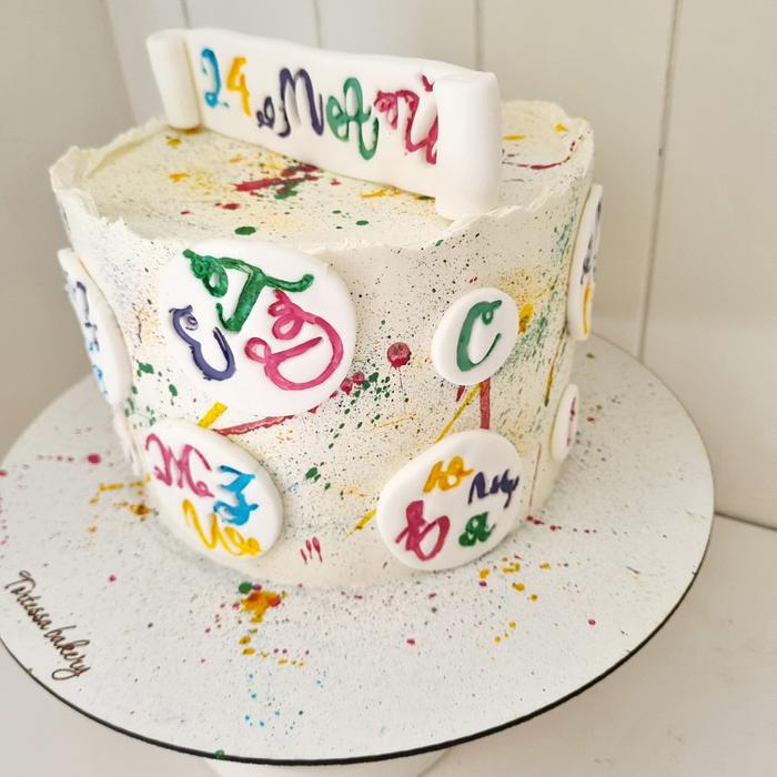  Alphabet  cake 