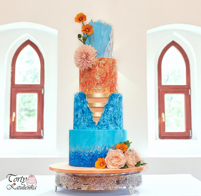 Colorfull Wedding Cake