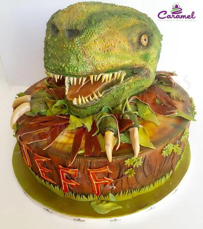 3D Dinosaur Cake