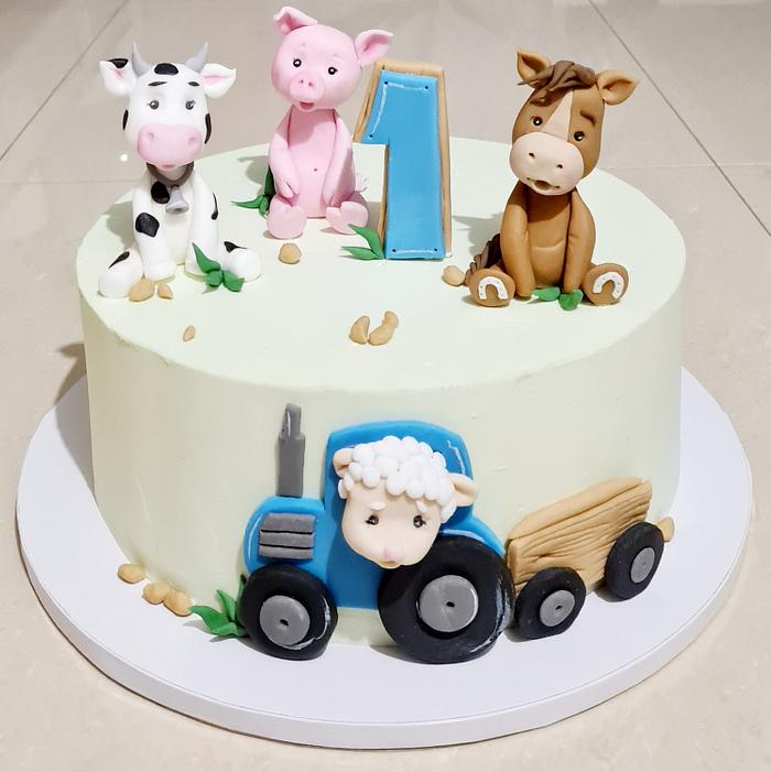 ... animals cake ...