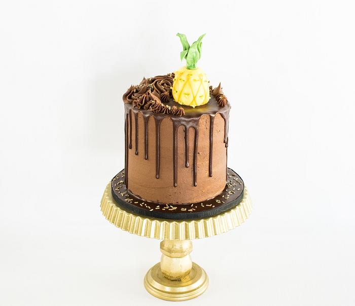 Pineapple chocolate cake