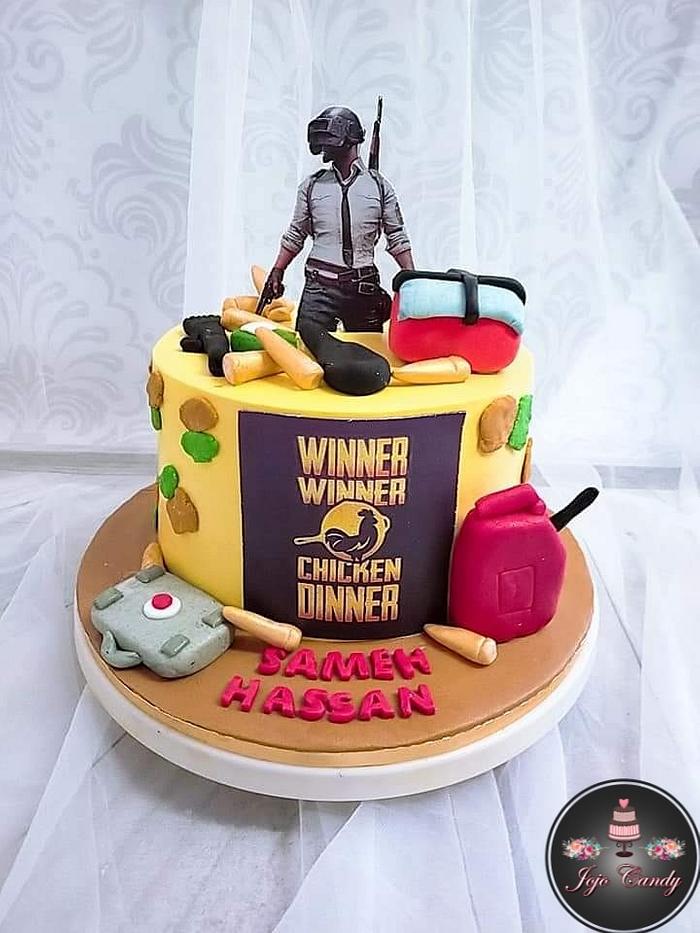 Chocolate Round PUBG Cake, For Birthday Parties, Packaging Type: Box at Rs  1000/pound in Dergaon