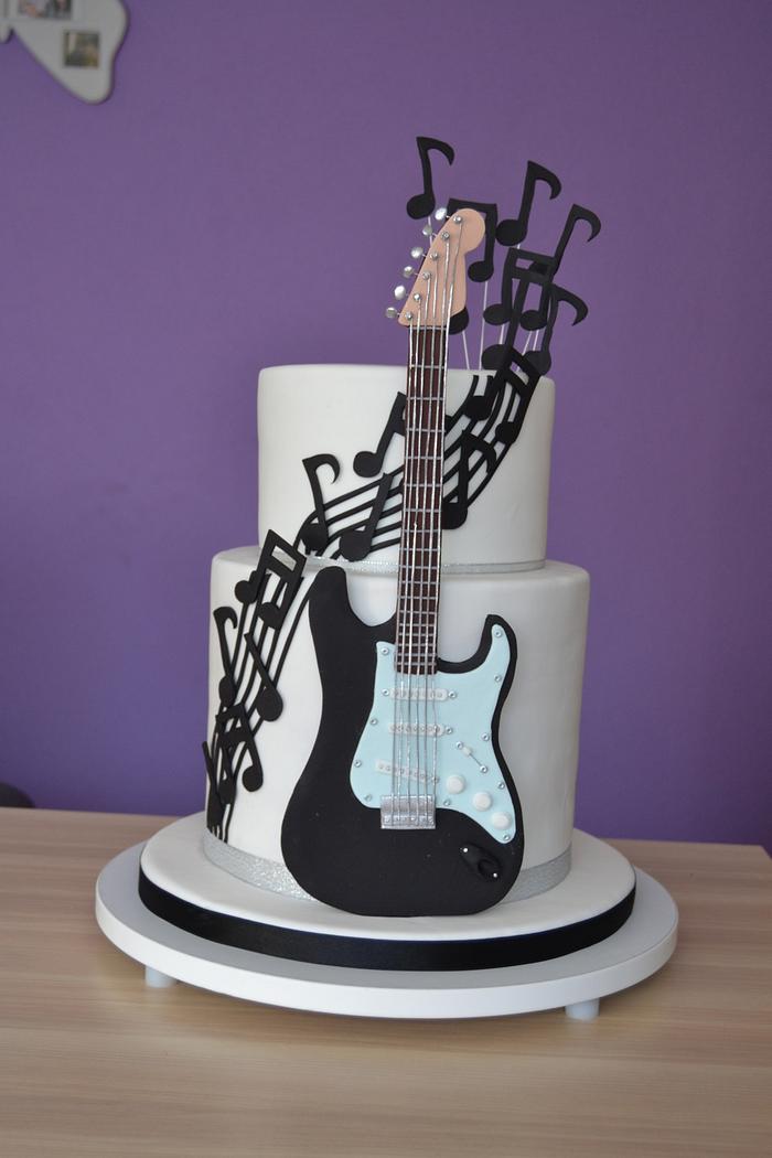 Bass Guitar Cake. - CakeCentral.com