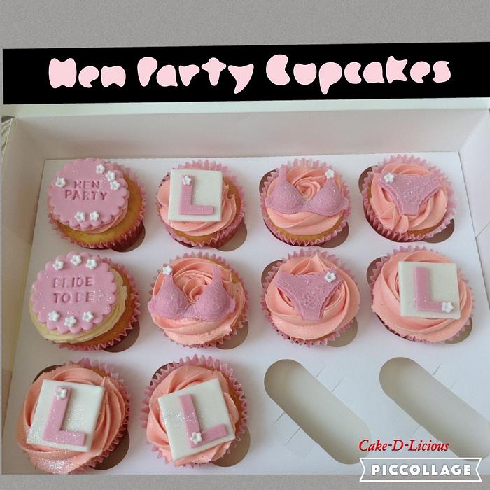 Hen Party cupcakes 