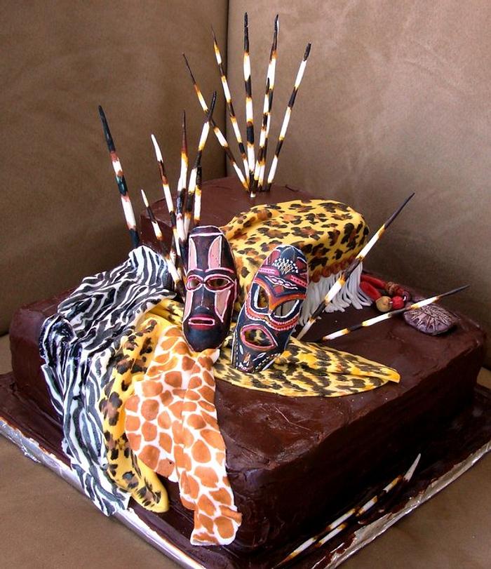 my first cake - African theme