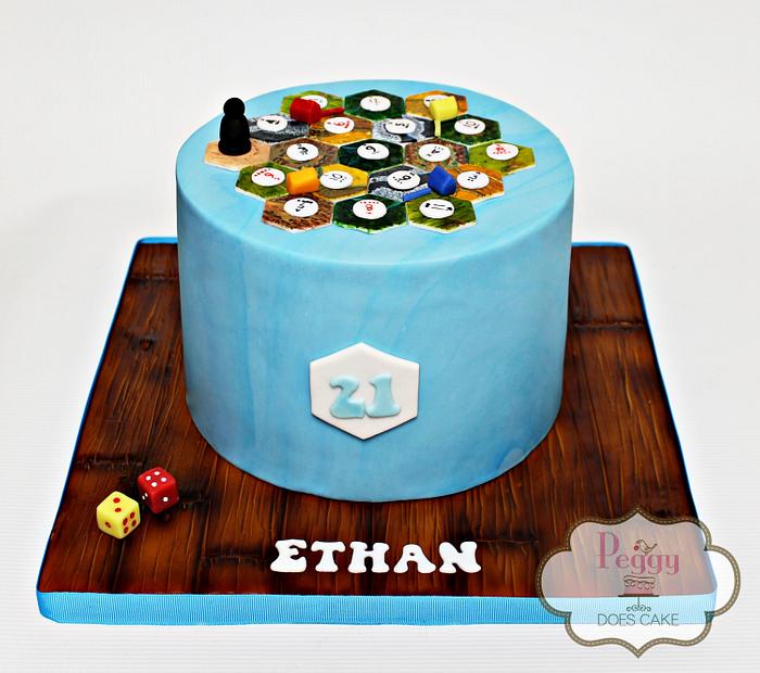 The Settlers of Catan Birthday Cake