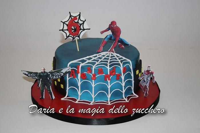 Spiderman Homecoming cake