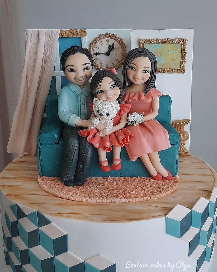Jual Happy Family Cake/Kue tema Keluarga - Kota Tangerang Selatan - Rj  Kitchen Jakarta | Tokopedia