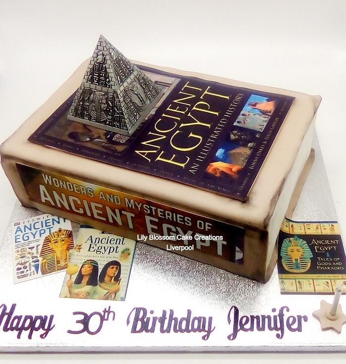 Egyption Book Cake