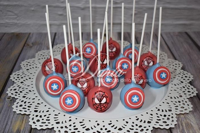 Superheroes cakepops
