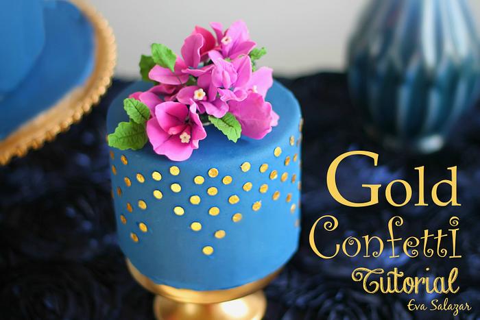Gold Edible Confetti tutorial