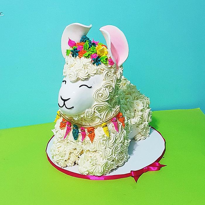 3d Llama cake