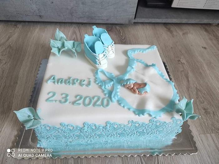 christening cake