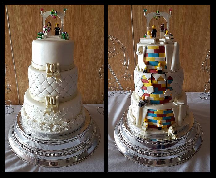lego wedding cake