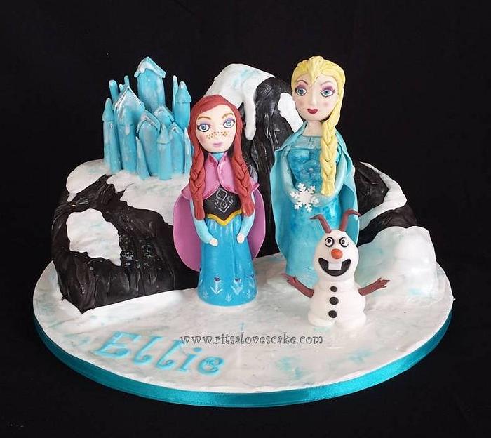 Frozen theme cake