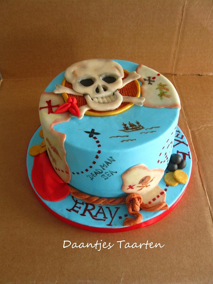 Yo ho Yo ho it's a pirates cake