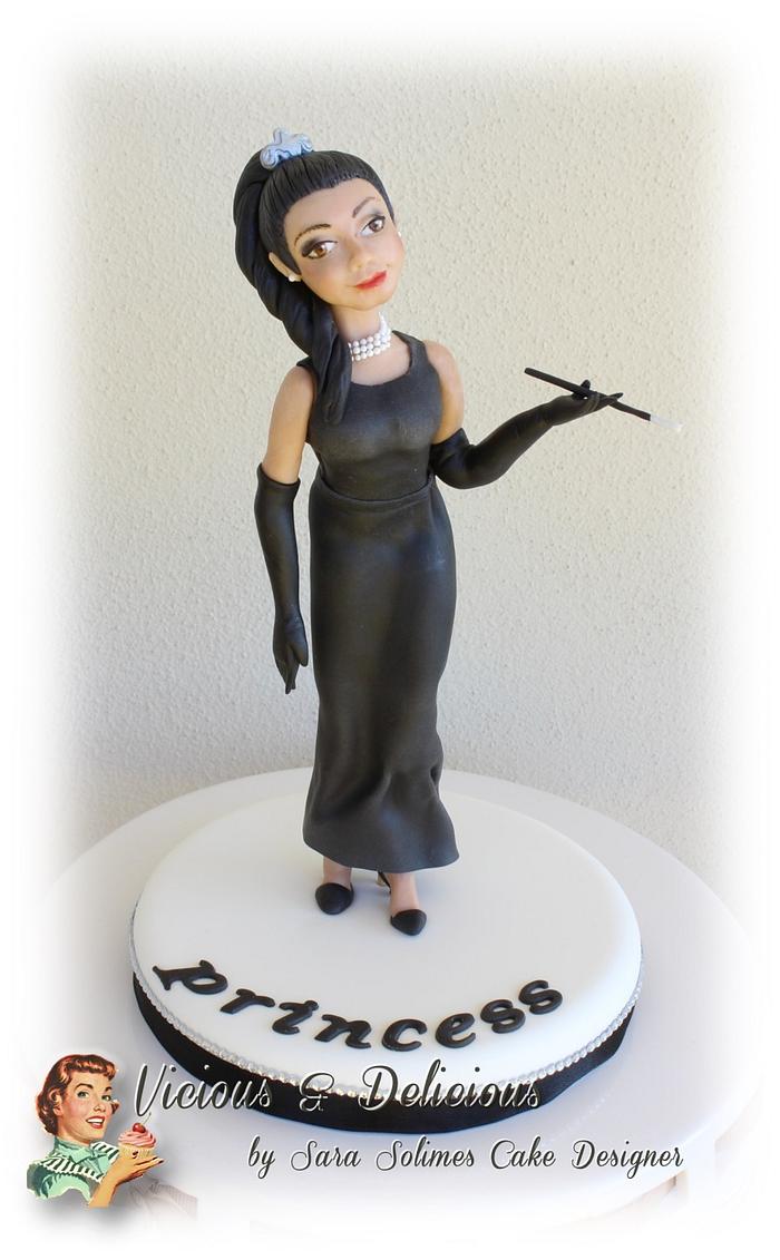 Cake topper "Princess in Tiffany style"