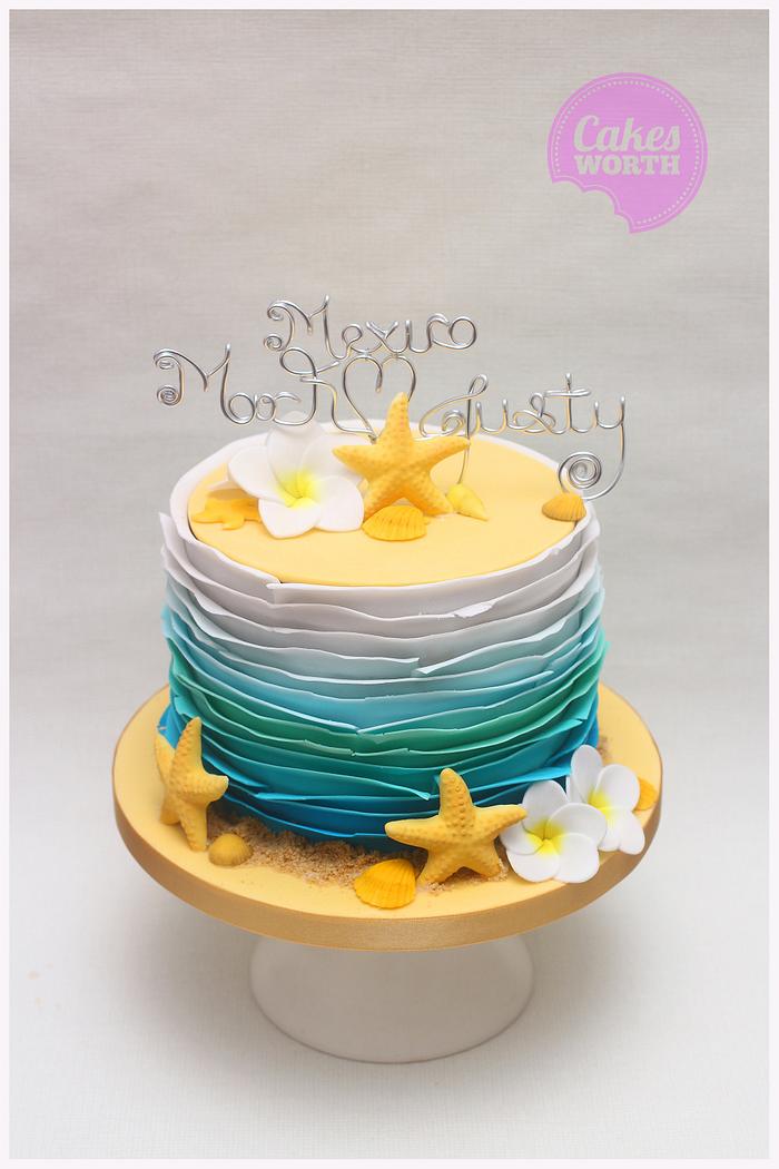 Mexico wedding cake