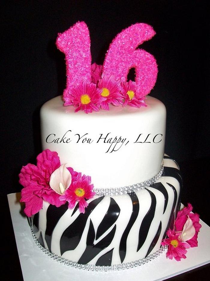 Sweet Sixteen - Decorated Cake By Cheryl - Cakesdecor
