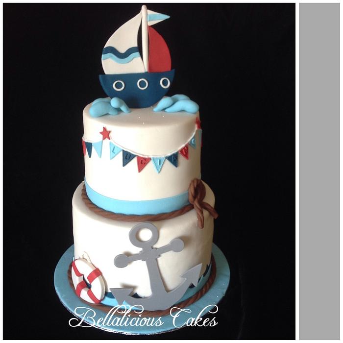 Baby sailor cake 