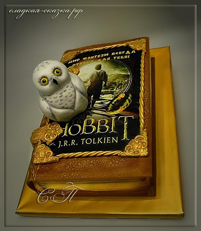 cake "Book and owl"