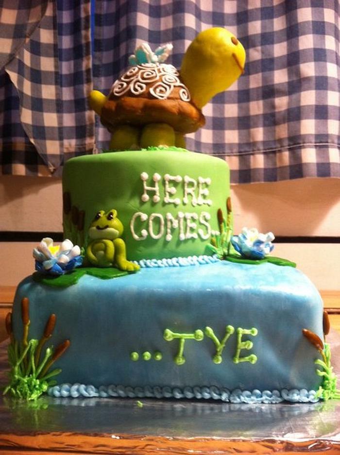 Turtle 'Tye' cake