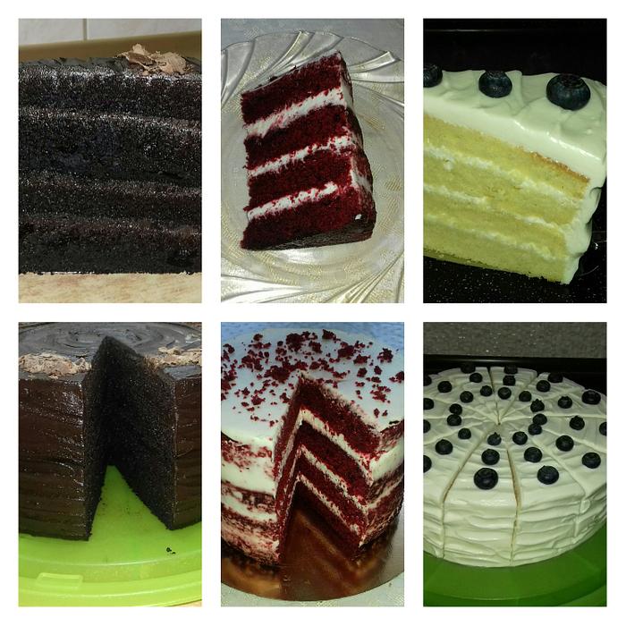 black red white velvet cake :)
