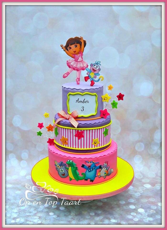 Dora Ballerina cake
