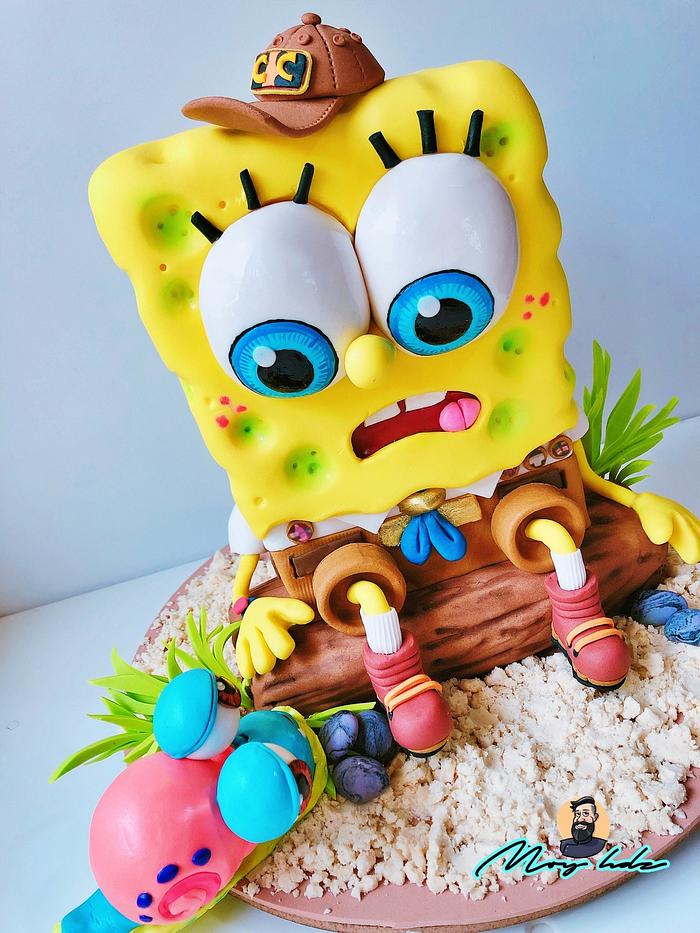 SpongeBob 3D cake 🧽