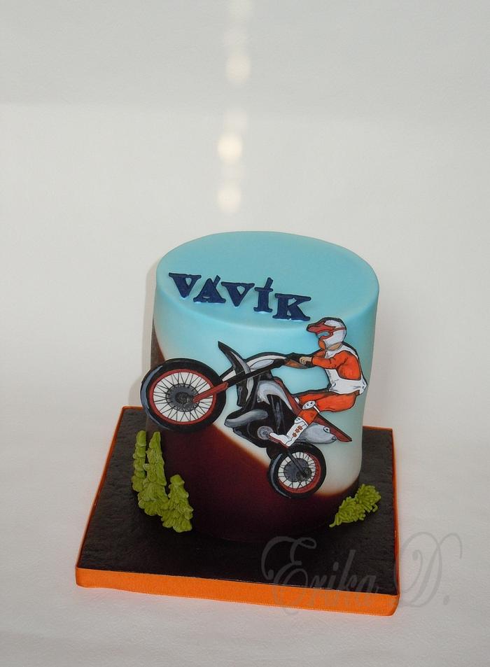 motocross - Decorated Cake by Derika - CakesDecor