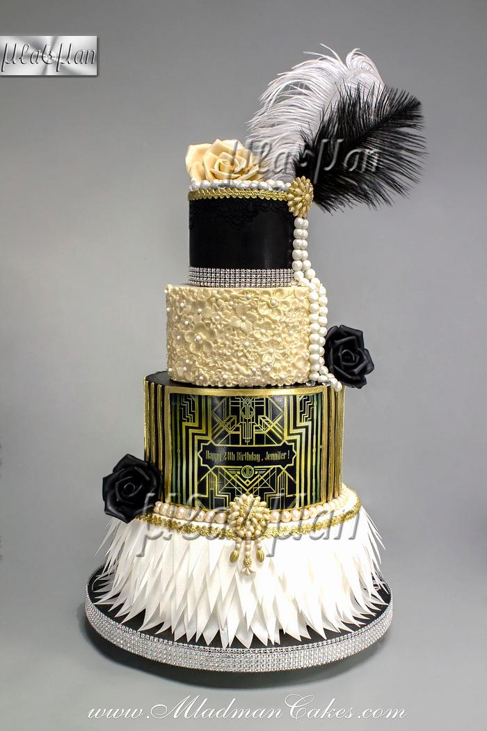 The Great Gatsby Theme Cake