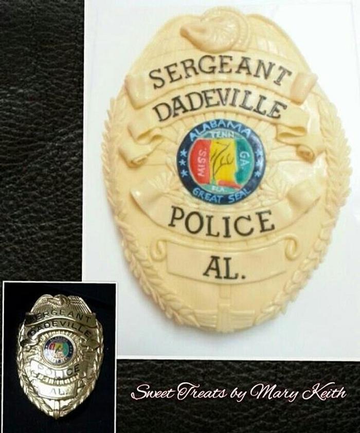 Sergeant Badge CAke 